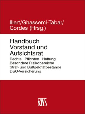 cover image of Handbuch Vorstand und Aufsichtsrat